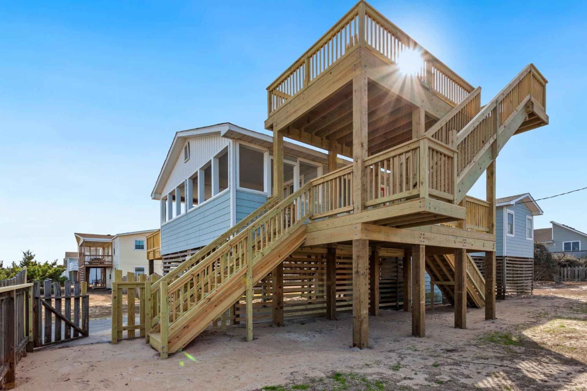 4011 The Dogs House 2 Min Walk To Beach Kitty Hawk Exterior photo